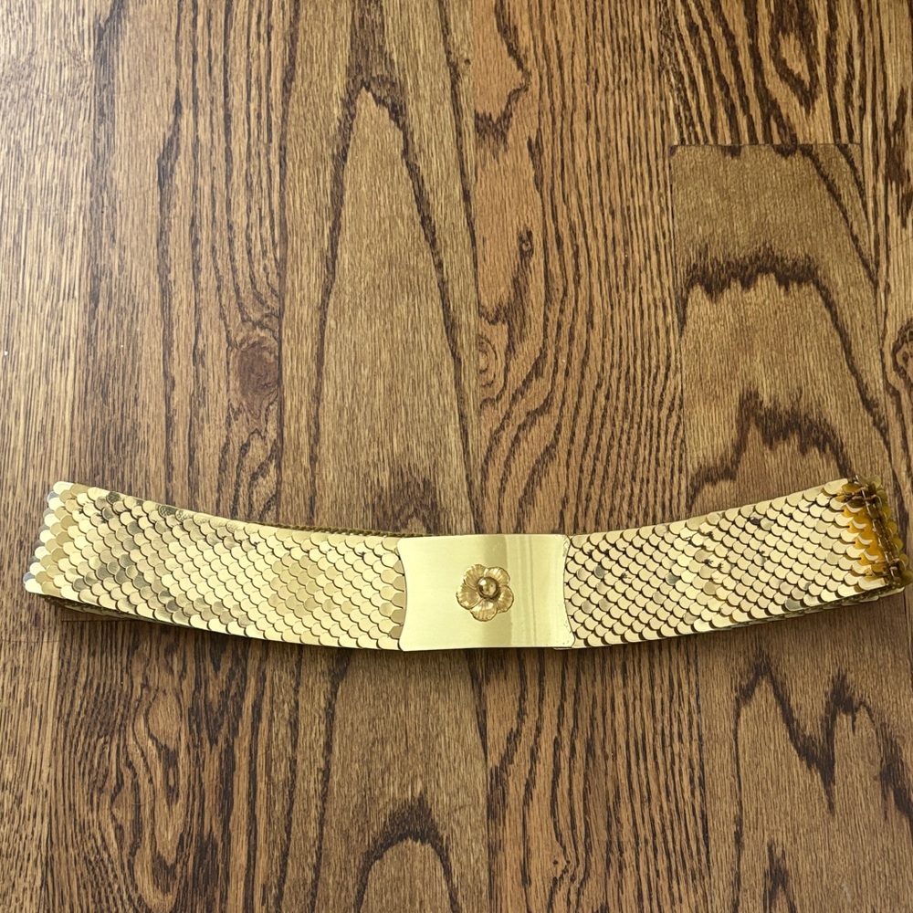 Vintage 90s Gold Chain Belt